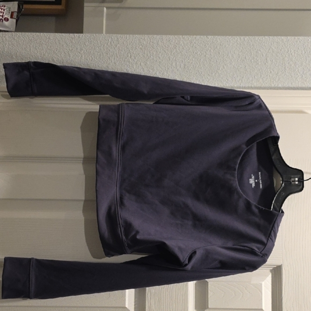 Banana Republic Blue Knit Crop Top